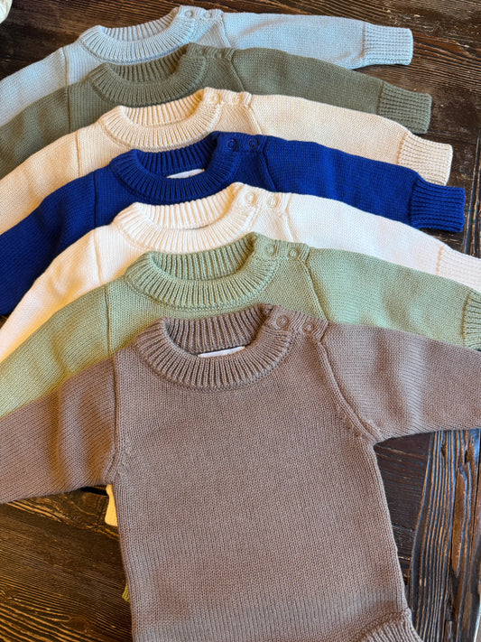 Long Sleeve Knit Romper No Ruffle - True-To-Size Fit