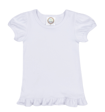 Girls Ruffle Short Sleeve Top