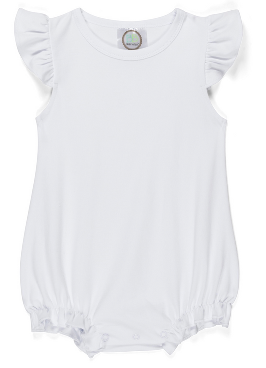 Girls Flutter Sleeve Bodysuit