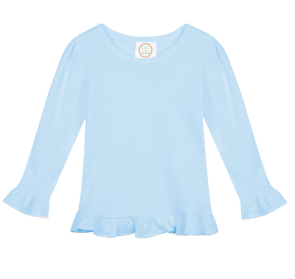 Girls Long Sleeve Ruffle Top